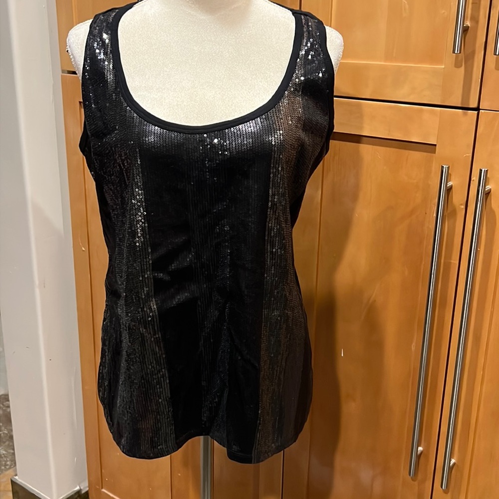DKNY Jeans sequin tank top size XL